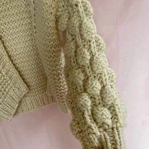 MOVING SALE!! Super chunky tan cable knit sweater thumbnail 5