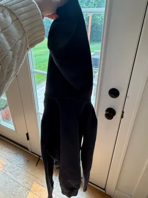 Brandy Melville Navy Hoodie Zip-Up thumbnail 6