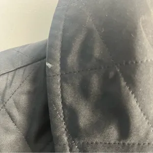 BURBERRY London QUILTED JACKET WOMENS Small BLACK Button Nova Double Breast thumbnail 10