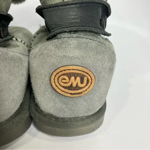 Emu Alba shearling style boots‎ winter suede leather women’s size 6 gray thumbnail 12