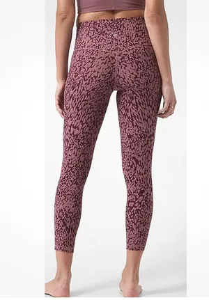Athleta Womens Salutation Stash Pocket II Printed 7/8 Tight Tawny Rose SIZE 3X thumbnail 2