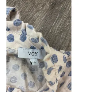 Voy Large Polka Dot Ruffle Blouse Cottagecore Prairie Dainty Feminine Top thumbnail 6