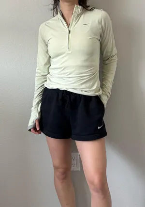 Cream Yellow Nike Running Quarter Zip thumbnail 1