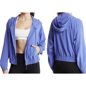 Z‎ By Zella Women's Full Zip Lightweight Hoodie Jacket Purple Size XS Athleisure thumbnail 2