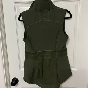 Athleta Vest Womens Small Green Outlander Fleece Zip Up‎ thumbnail 7