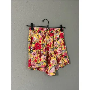 Ban.do Floral Lounge Flowy Shorts Size XS Rayon Retro Inspired 60s Vintage Charm thumbnail 3