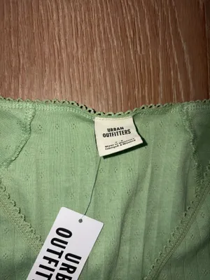 brand new urban outfitters pretty green lacy babydoll top small with tags thumbnail 3