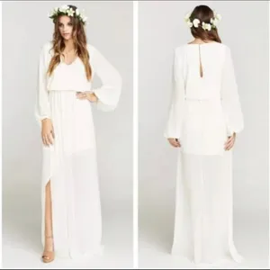 Show Me Your MuMu White Jocelyn Maxi Dress Size Small thumbnail 2