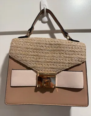 Aldo Tan and Cream‎ Satchel with Textured Design thumbnail 1