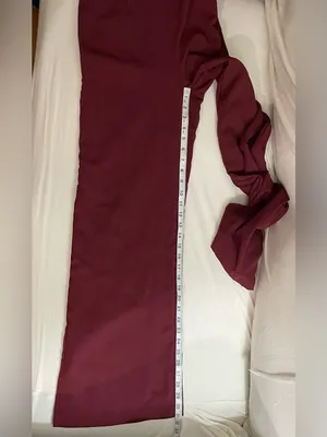 Altar’d State Burgundy Lace-Trim Wide-Leg Jumpsuit Size M thumbnail 5