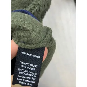 Perch by Blu Pepper Womens 2XL Green Sherpa Fleece Zip Up Hoodie Jacket‎ thumbnail 5