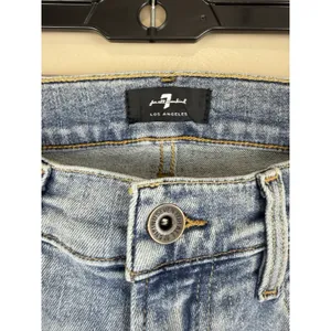 7 For All Mankind Women Skinny Jeans Light Blue Denim Mid Rise Size 26x30 thumbnail 4