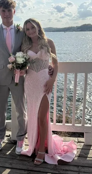 Sherri Hill Prom Dress Pink thumbnail 1