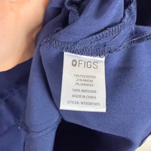 FIGS Technical Collection Dolores Scrub Top Size XXS Navy Medical Nurse Doctor thumbnail 5