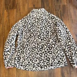 Simply Southern Gray and Pink Fleece Pullover thumbnail 11