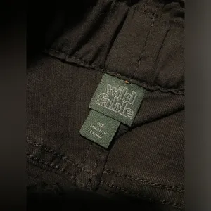 Target Black Stretchy Denim Elastic Waistband Paper Bag Shorts - XS thumbnail 7