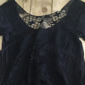 free people NAVY lace Button up top/cardigan thumbnail 9