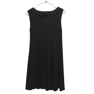 Nicole Miller Maternity Dress Women S Black Ruffle V-Neck Peter Pan Collar Crepe thumbnail 4