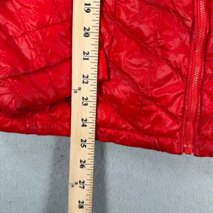 The North Face Thermoball Puffer Jacket Womens Medium Red Full Zip Quilted thumbnail 7