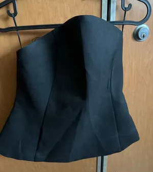 Black ZARA Strapless Top thumbnail 1