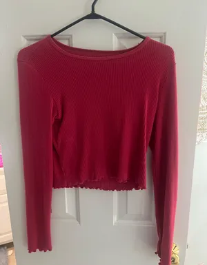 American Eagle Pink Long Sleeve Top thumbnail 1