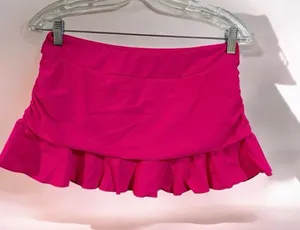 TEMPT ME Pink Ruffle Swim Skirt Size M thumbnail 1