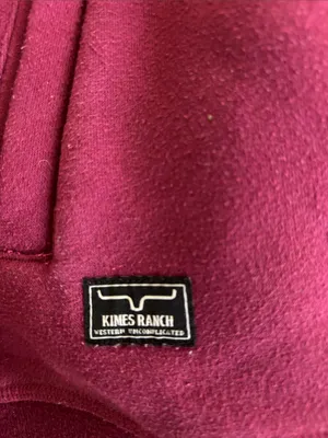 Kimes Ranch Women's Two Scoops Hoodie Women’s Sz L Red Berry Cowl Neck Logo thumbnail 4