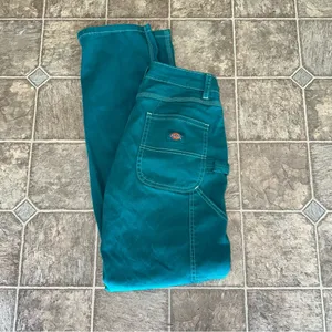 Dickies Turquoise Blue/Green Cargo Utility Pants Size 25R thumbnail 2