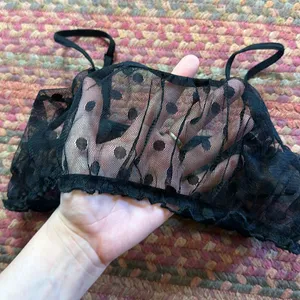BLACK MESH BRALETTE Size XS thumbnail 2
