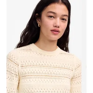 Madewell Sweater Womens Large Sand‎ Beige Cotton Blend Knit Bell Sleeve NU548 thumbnail 4