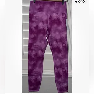 Spiritual Gangster High Rise Tie Dye Leggings Sunset Dye Pink Print Size Large thumbnail 5
