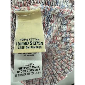 L.L.‎ Bean Pink Speckle Mock Neck Pullover Sweater 100% Cotton Womens Small FN21 thumbnail 8