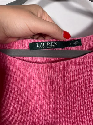 Lauren Ralph Lauren Womens Boatneck Pink Sweater Blouse Small thumbnail 2