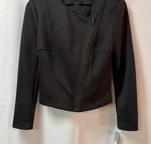 Apt. 9 Black Asymmetrical Zip Jacket Size S thumbnail 1