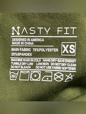 Nasty Fit high rise Gym Workout leggings size XS green thumbnail 9