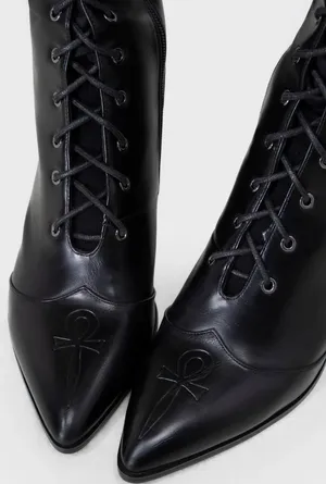 Killstar Ankh Eveninghill Boots Black Size 8 thumbnail 4