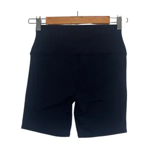 Alo Biker Shorts Womens Small Black Yoga Stretch Logo Athleisure Athletic Gym thumbnail 2