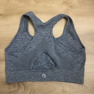 Buffbunny Collection Sports Bra‎ Blue M Womens Racerback Seamless Athletic Gym thumbnail 2