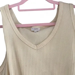 No Comment Plus women's cream/ivory ribbed jumpsuit in size 1X thumbnail 5