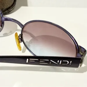 Vintage FENDI Twilight‎ Oval Sunglasses FS211 Black Frame Ombre Lens 135 Unisex thumbnail 5