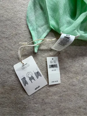 Aerie Sarong Wrap One Size Mint Green Sheer Beach Swim Cover Up NWT thumbnail 2