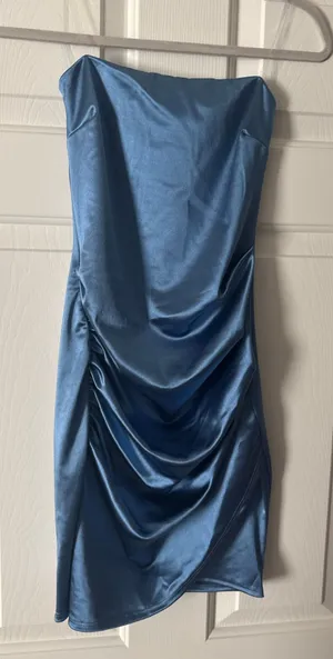 Windsor Strapless Dress blue  thumbnail 1