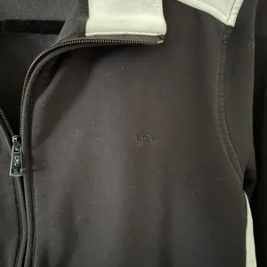 Lauren Ralph‎ Lauren Black & White Zip Up Jacket Sporty Color Block Size XL thumbnail 2
