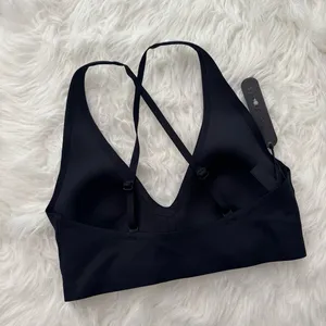 Nike Skims Shine V-Neck Bra Obsidian Small thumbnail 7