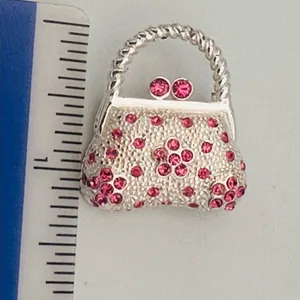 Roman Vintage Mini Handbag Purse Brooch thumbnail 7