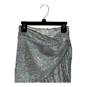 House Of CB‎ Skirt Women XS Silver Sequins Petunia Wrap Draped Mini Sexy Party thumbnail 4