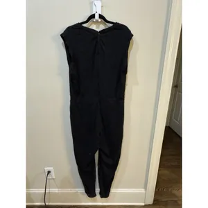 Pact Black‎ Organic Cotton All Day Easy Boho Resort Overall Jumpsuit Size Large thumbnail 3
