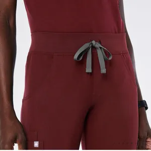 FIGS Burgundy Casma Three-Pocket Top & Kade Cargo Scrub Pants Set Size XL/XXL‎ thumbnail 6