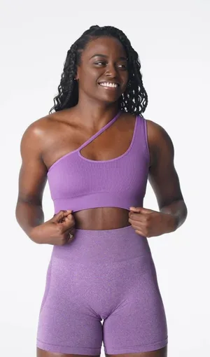 NVGTN Violet Streamline Seamless Bra thumbnail 1