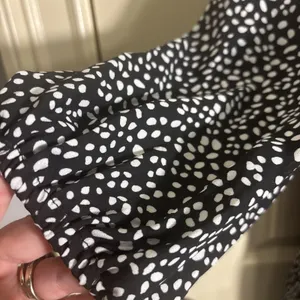 ODDY Babydoll Top Size Large 3/4 Sleeves Black & White Boho Peplum Tunic‎ Shirt thumbnail 5